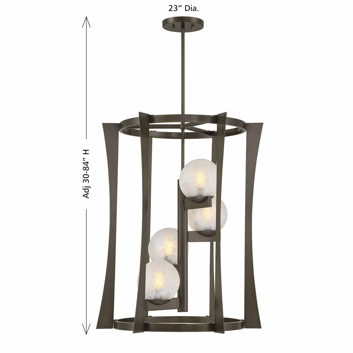 Darien Four Light Pendant Mediterranean Bronze Designer Ceiling Lights for less