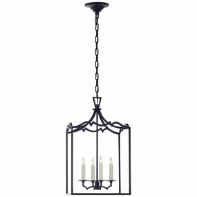 Darlana Fancy Four Light Lantern Aged Iron Ceiling Lights Lighting free shipping