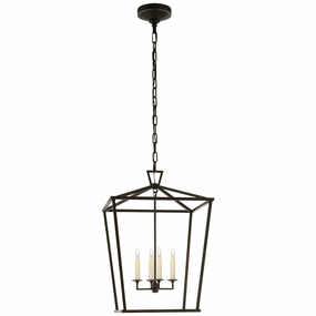 Darlana Four Light Lantern Aged Iron Ceiling Lights Lighting free shipping