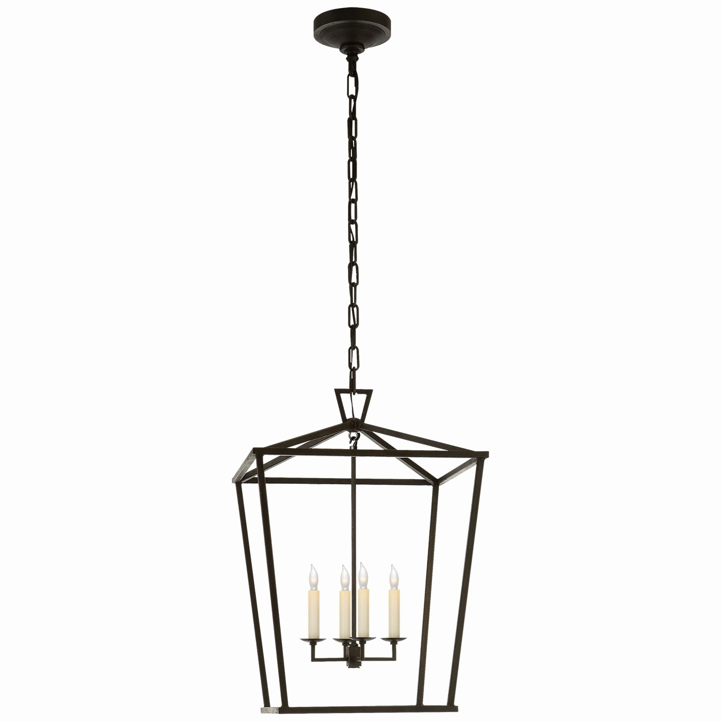 Darlana Four Light Lantern Aged Iron Ceiling Lights Lighting free shipping