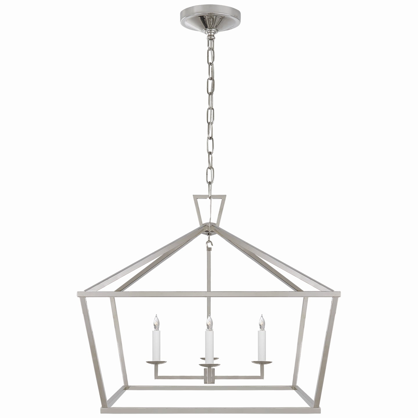 Darlana Four Light Lantern Polished Nickel Ceiling Lights Lighting free shipping