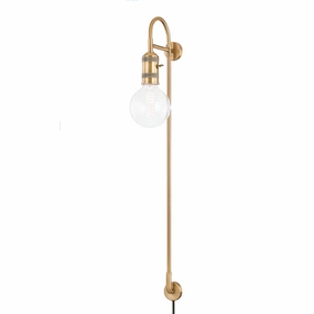 Dean One Light Wall Sconce Patina Brass Elegant Wall Lights clearance