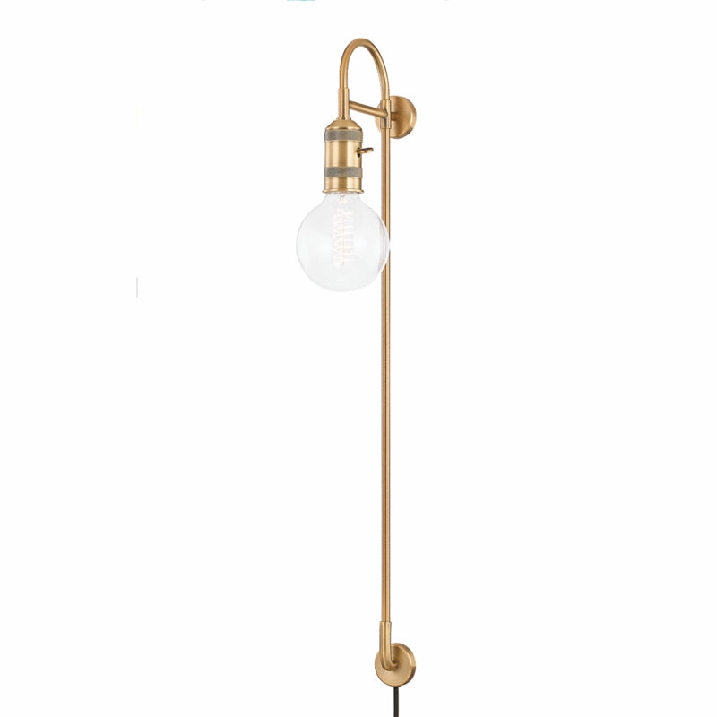 Dean One Light Wall Sconce Patina Brass Elegant Wall Lights clearance