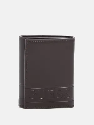 Debossed Logo Trifold Wallet