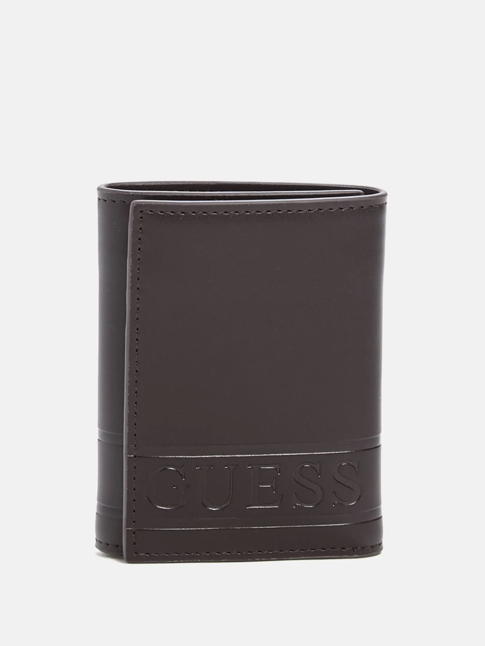Debossed Logo Trifold Wallet