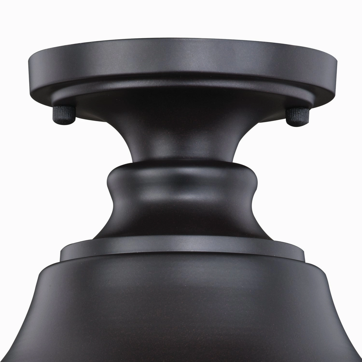 Delano One Light Outdoor Flush Mount Oil Burnished Bronze and Light Gold Flush Outdoor Ceiling Mount Lights