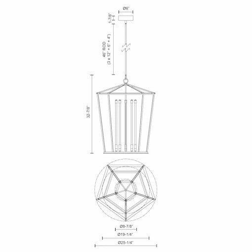 Delphine LED Pendant Natural Brass Buy Ceiling Lights online