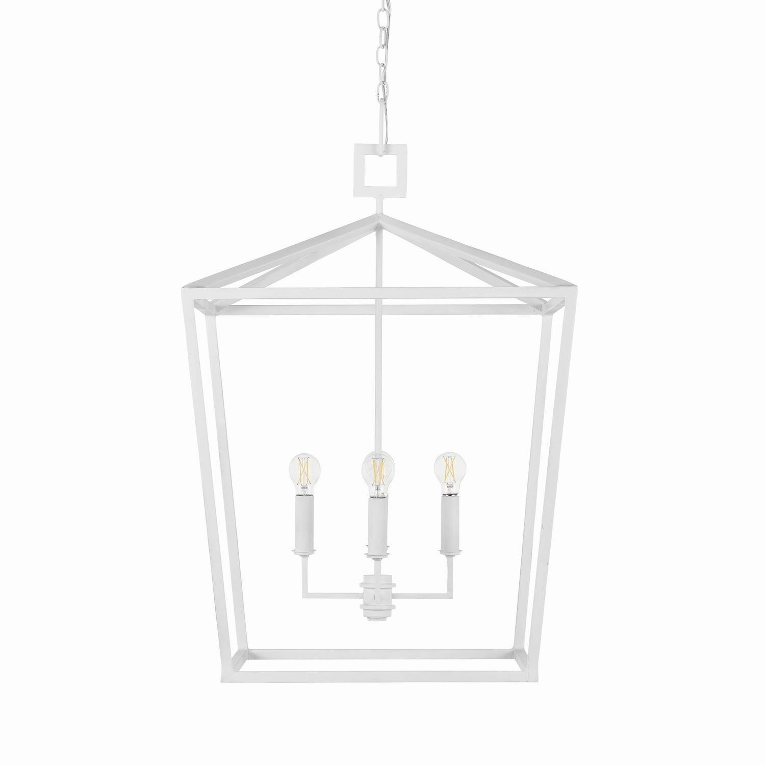 Denison Collection Five Light Chandelier Gesso White Cheap Ceiling Lights available