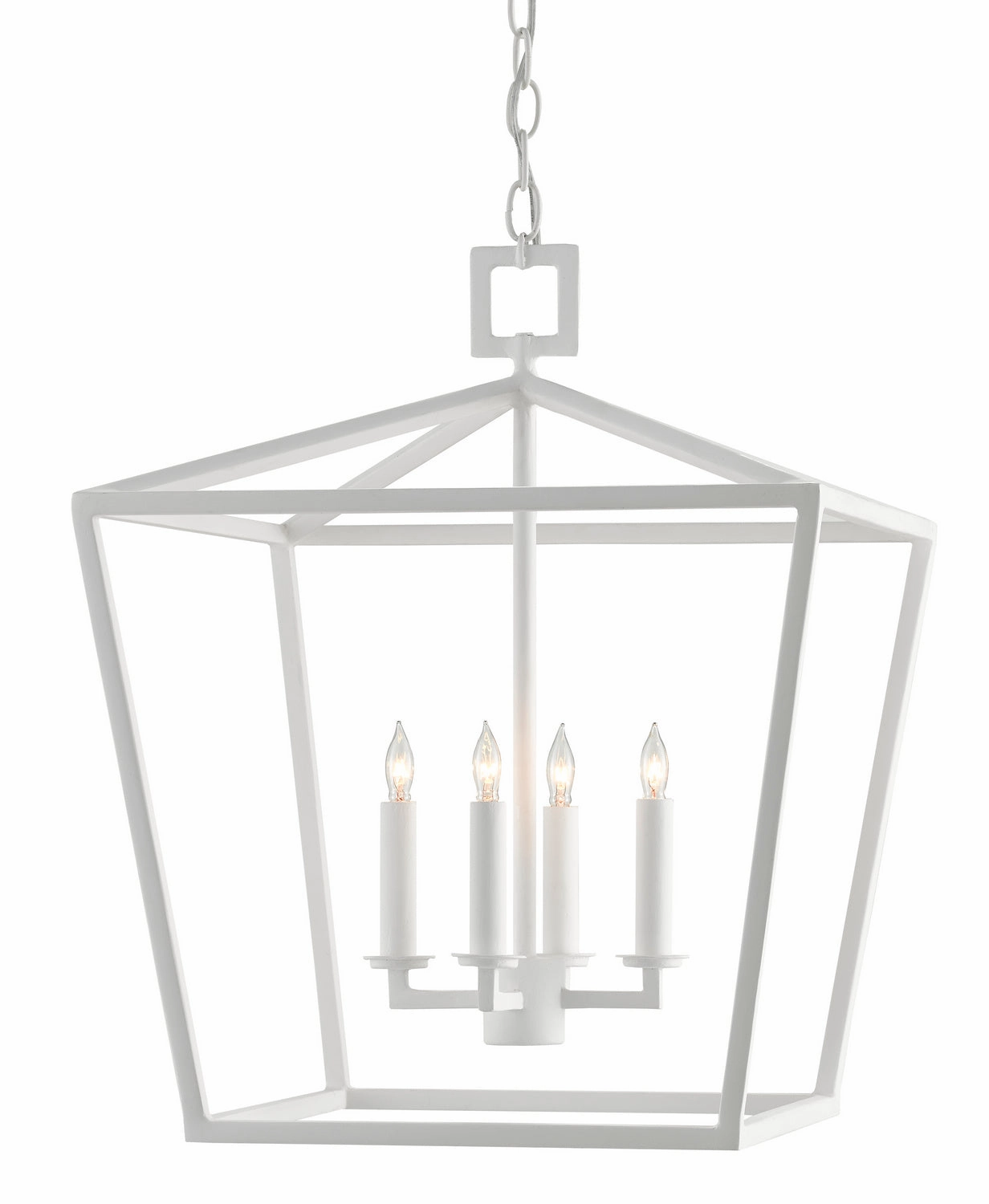 Denison Collection Four Light Lantern Gesso White Ceiling Lights Lighting discount price