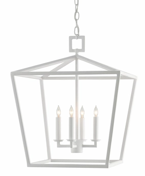 Denison Collection Four Light Lantern Gesso White Ceiling Lights Lighting discount price
