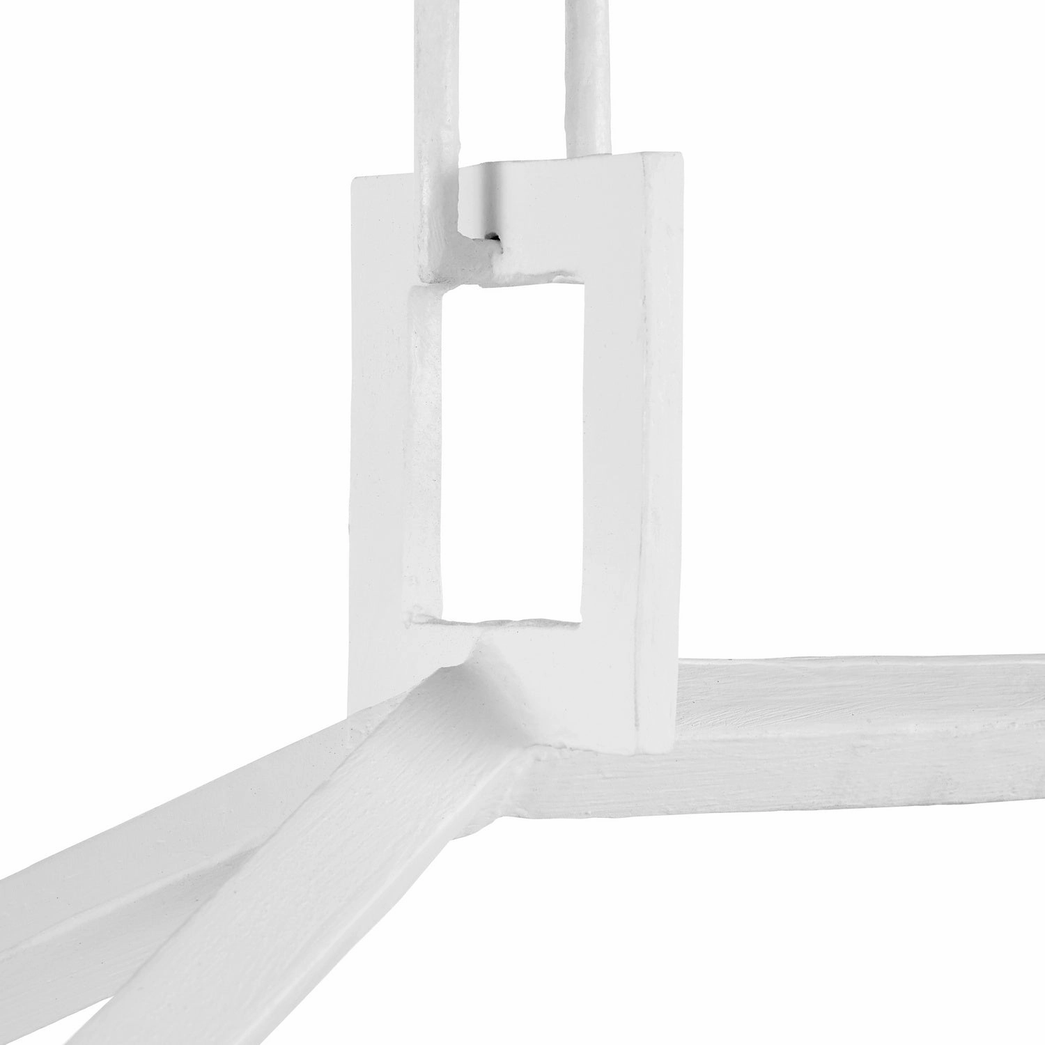 Denison Collection Six Light Chandelier Gesso White Cheap Ceiling Lights available