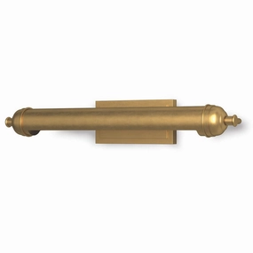 Devon Two Light Picture Light Natural Brass Wall Lights for patio sale