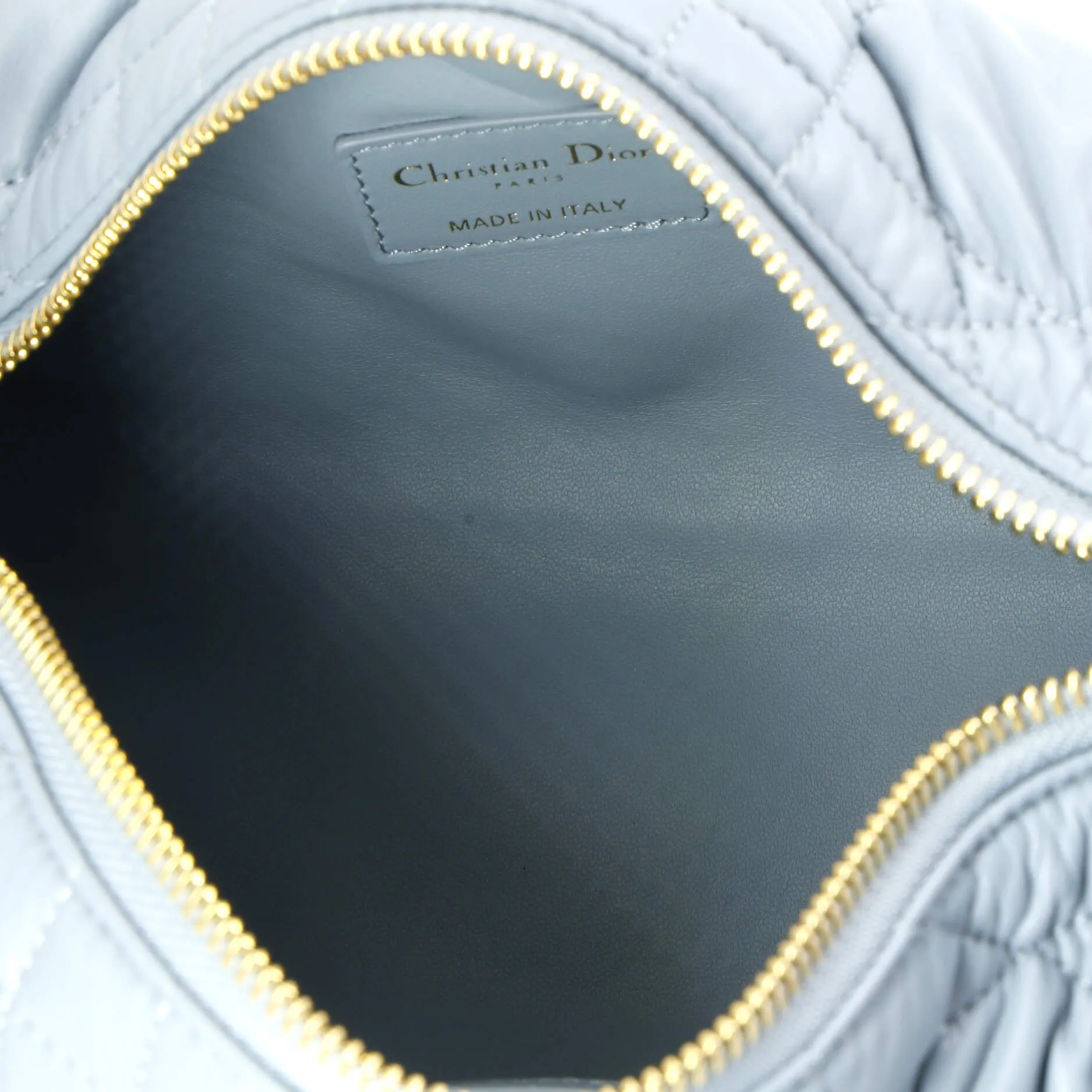 DiorTravel Nomad Pouch Macrocannage Quilt Calfskin Medium