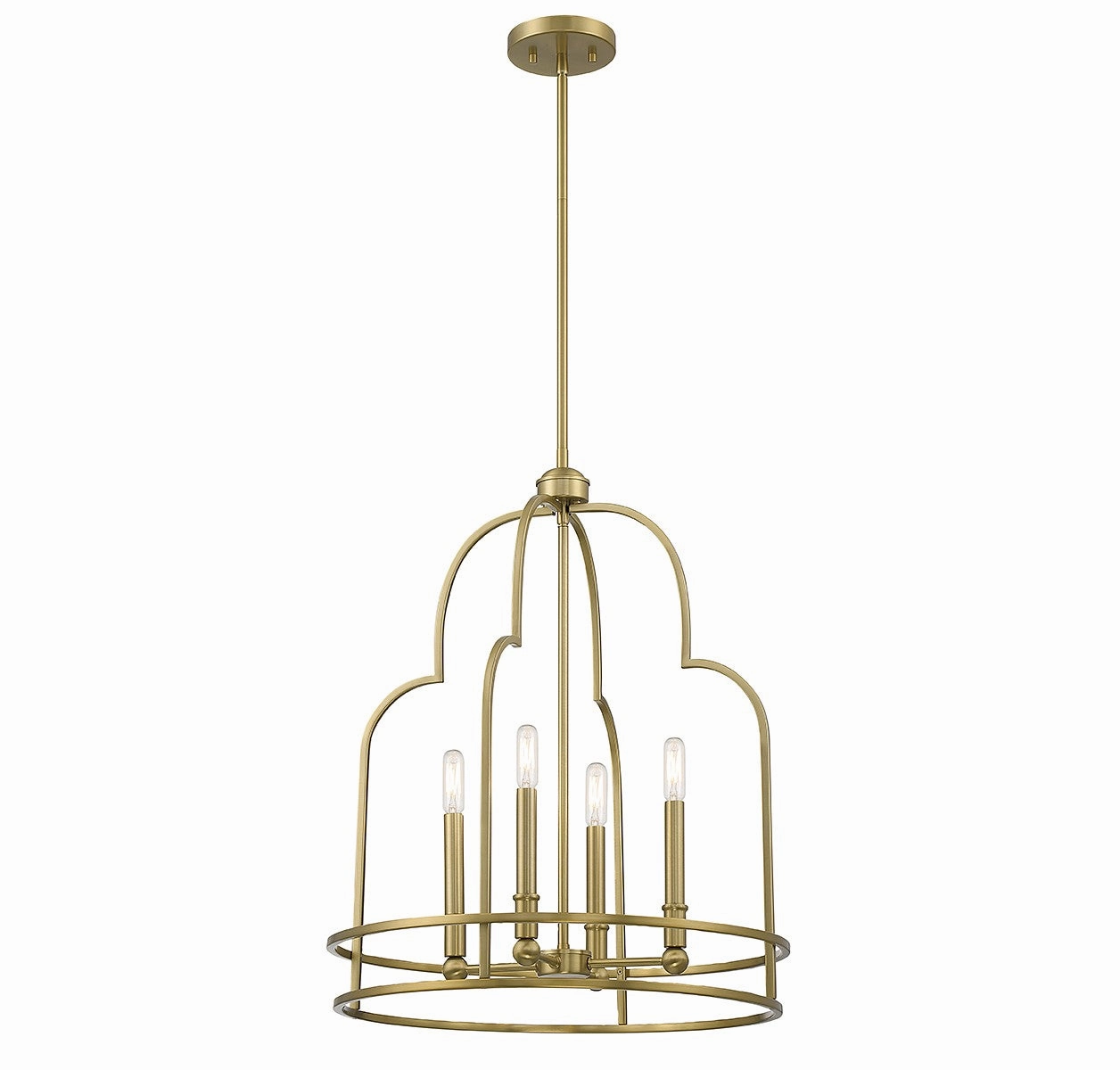 Diplomat Four Light Pendant Warm Brass Cheap Ceiling Lights available
