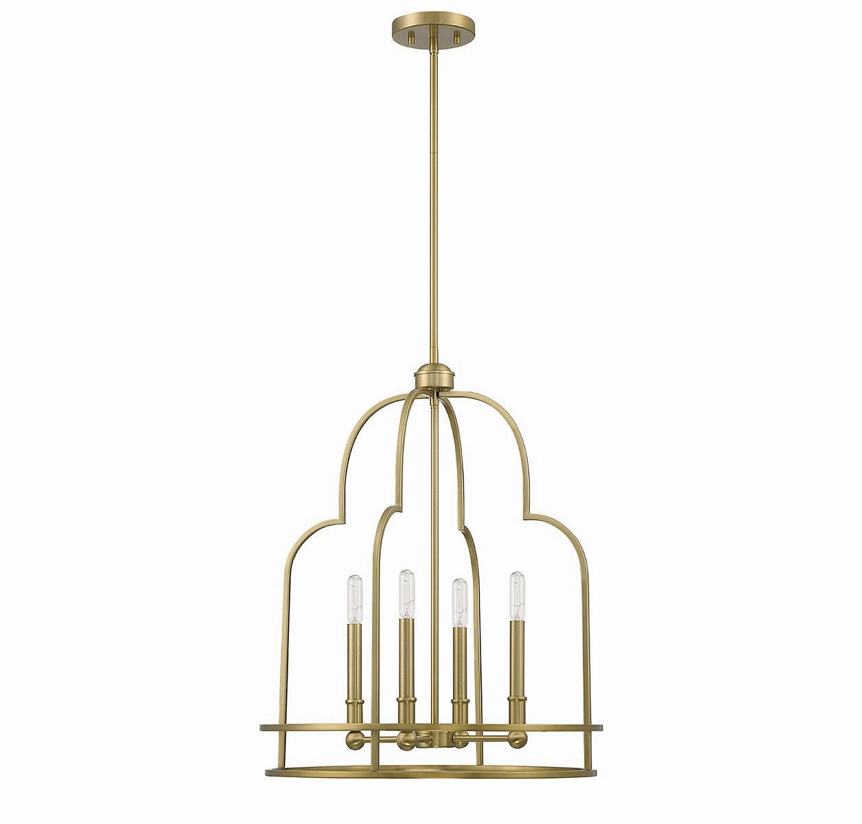 Diplomat Four Light Pendant Warm Brass Cheap Ceiling Lights available