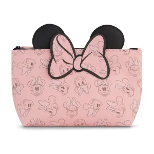 Disney Minnie Mouse 3D Bow and Ears Pink Cosmetic Bag