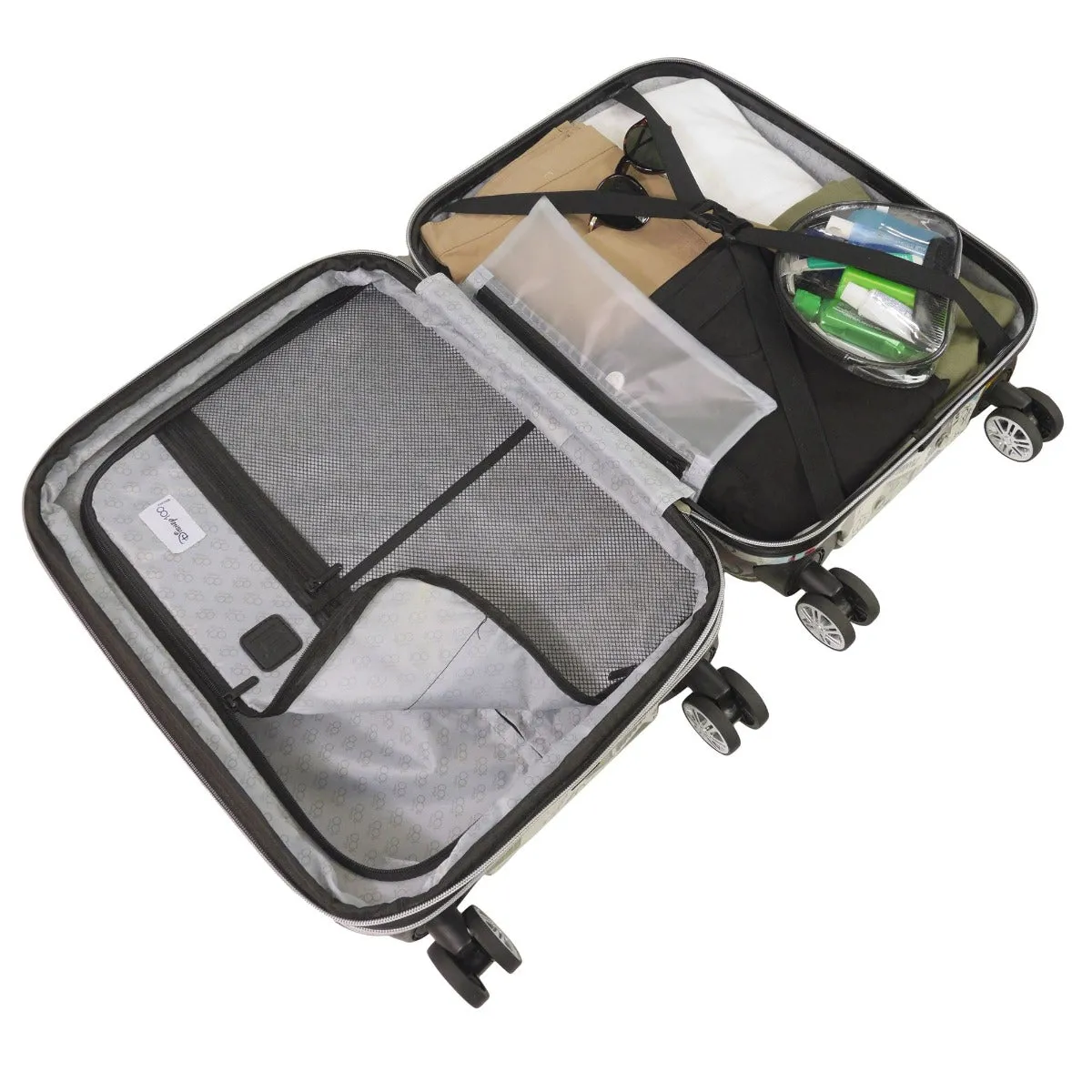 Disney Stamps 3pc Hard-sided Spinner Luggage Set