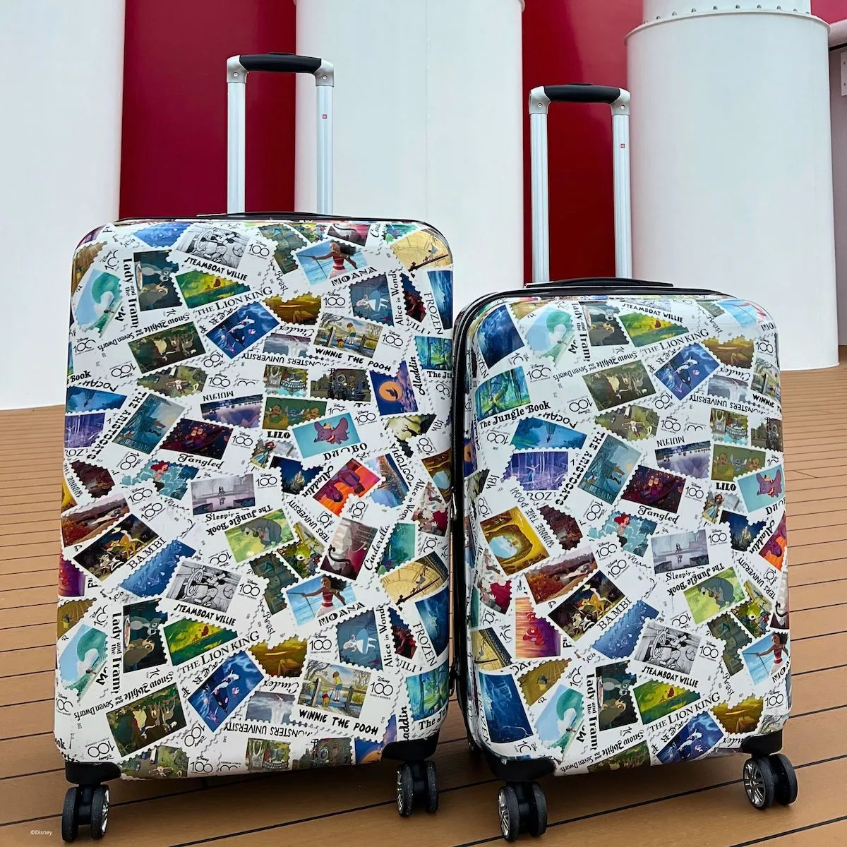 Disney Stamps Hard-sided Spinner 26" Luggage