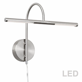 Display/Exhibit LED Picture Light Satin Chrome Wall Lights for patio sale