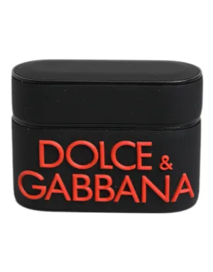 Dolce & Gabbana  Silicone Embossed Logo Airpods Men's Case