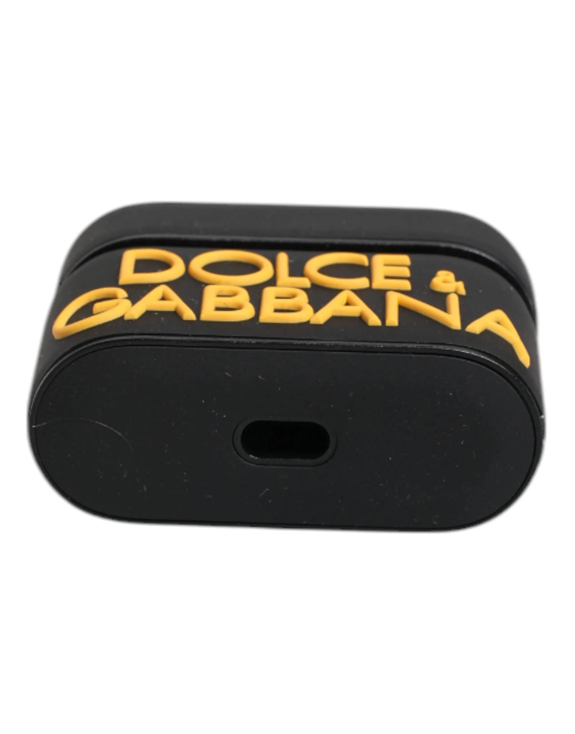 Dolce & Gabbana yellow Silicone Embossed Logo Airpods Men's Case