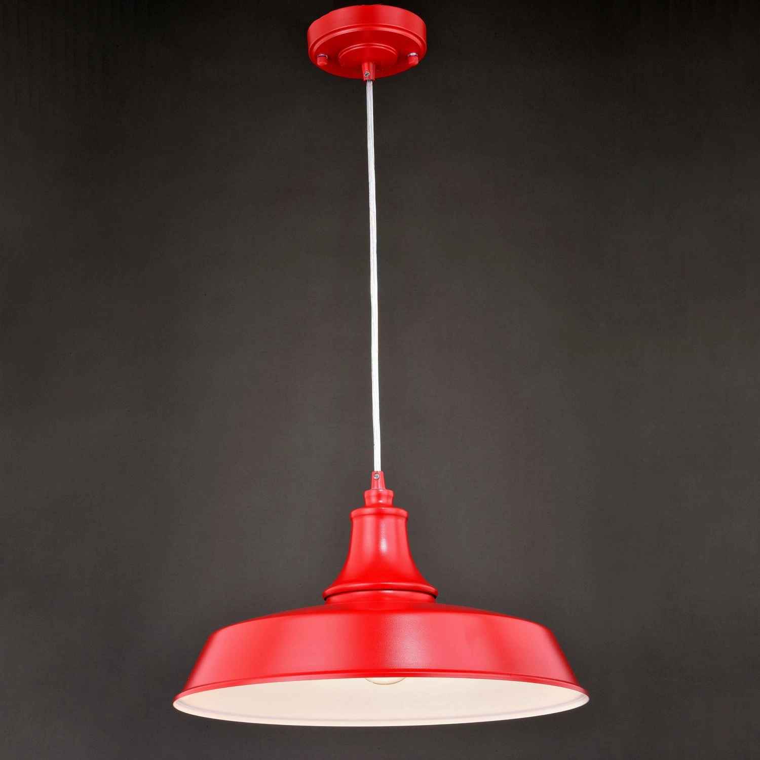 Dorado One Light Outdoor Pendant Red and White Garden Hanging Lights promo