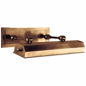 Dorchester Picture Light Two Light Picture Light Antique-Burnished Brass Wall Lights for patio sale