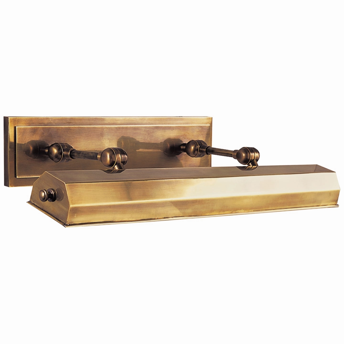 Dorchester Picture Light Two Light Picture Light Antique-Burnished Brass Wall Lights for patio sale