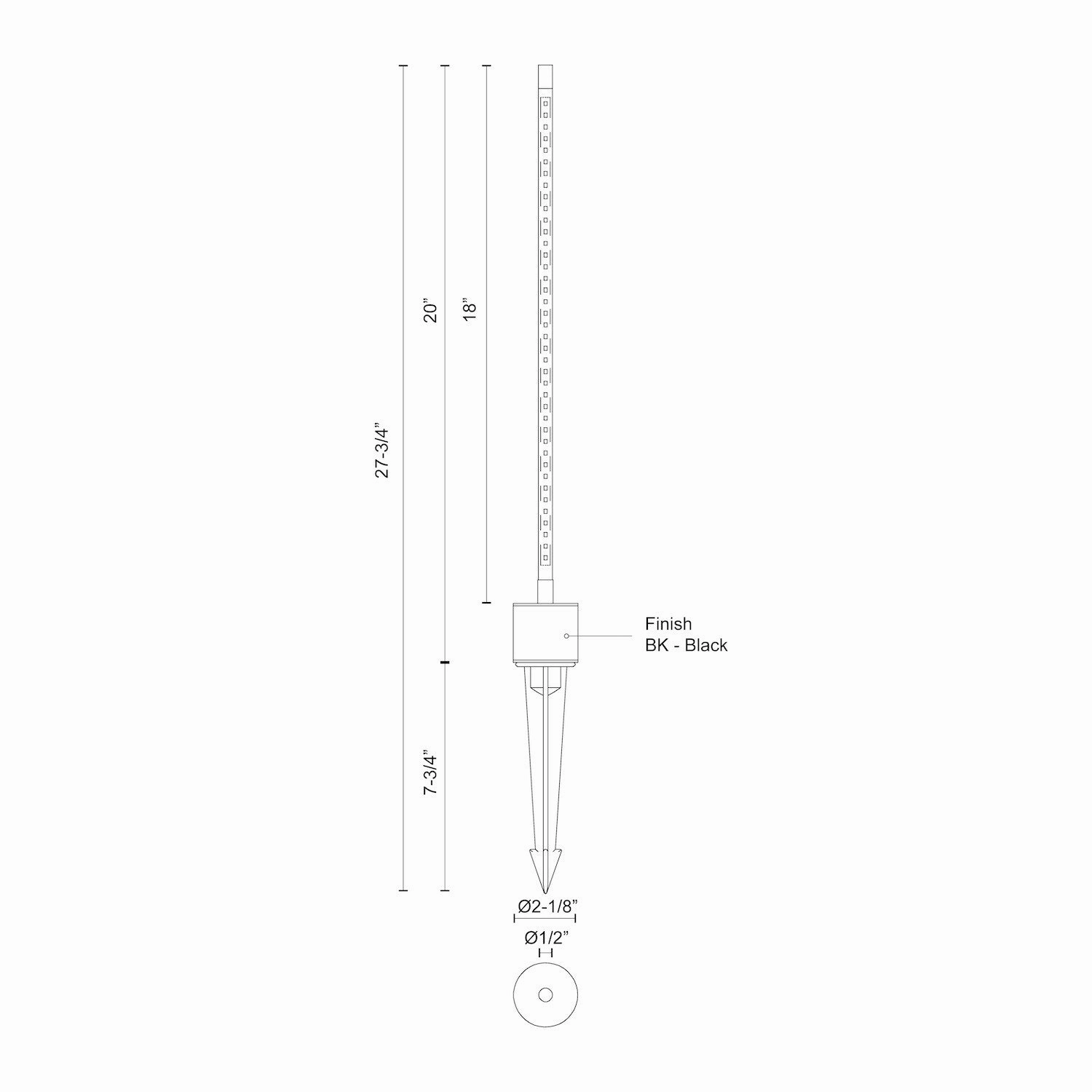 Dorian LED Garden Light Black Outdoor Path Lights special offer