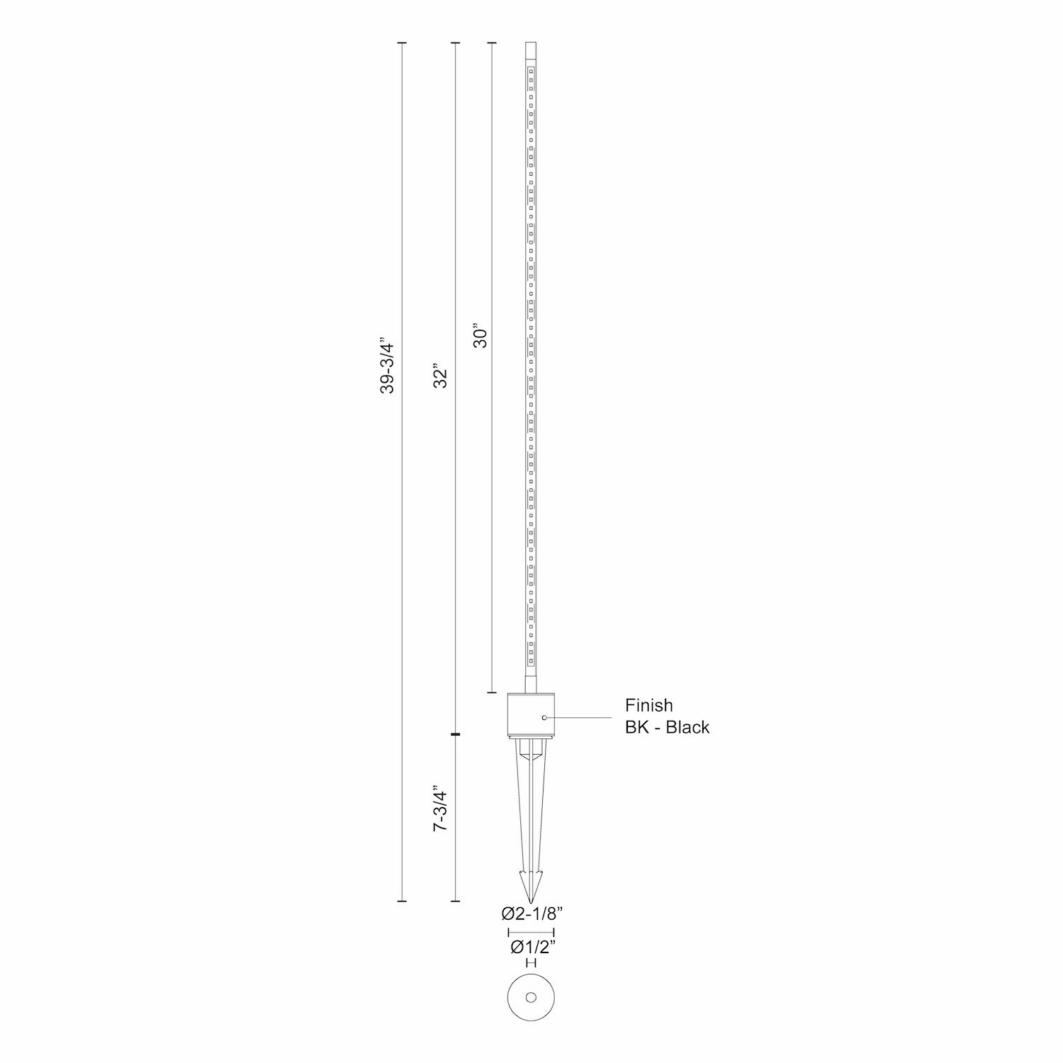 Dorian LED Garden Light Black Outdoor Path Lights special offer