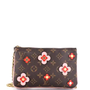 Double Zip Pochette Limited Edition Blooming Flowers Monogram Canvas