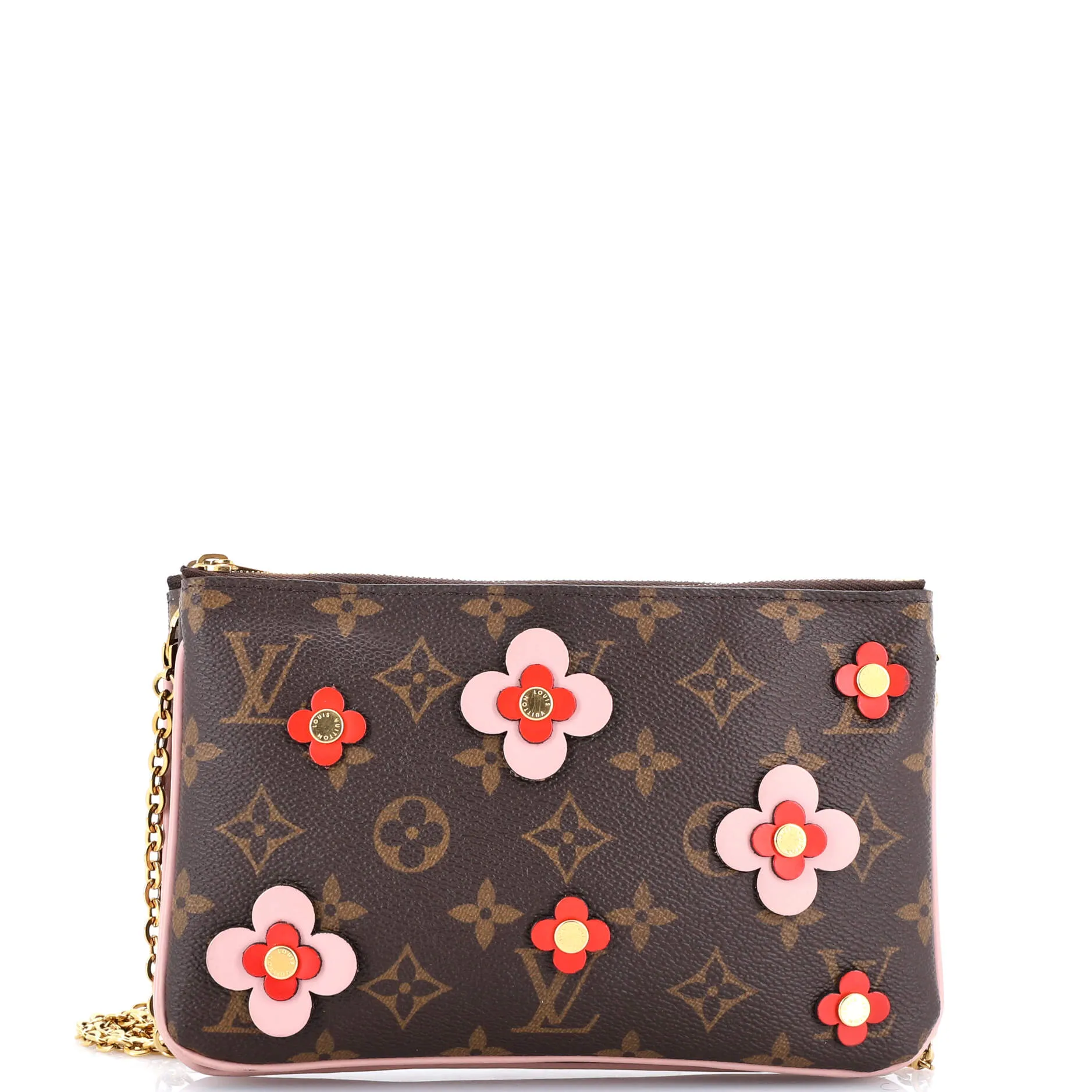 Double Zip Pochette Limited Edition Blooming Flowers Monogram Canvas