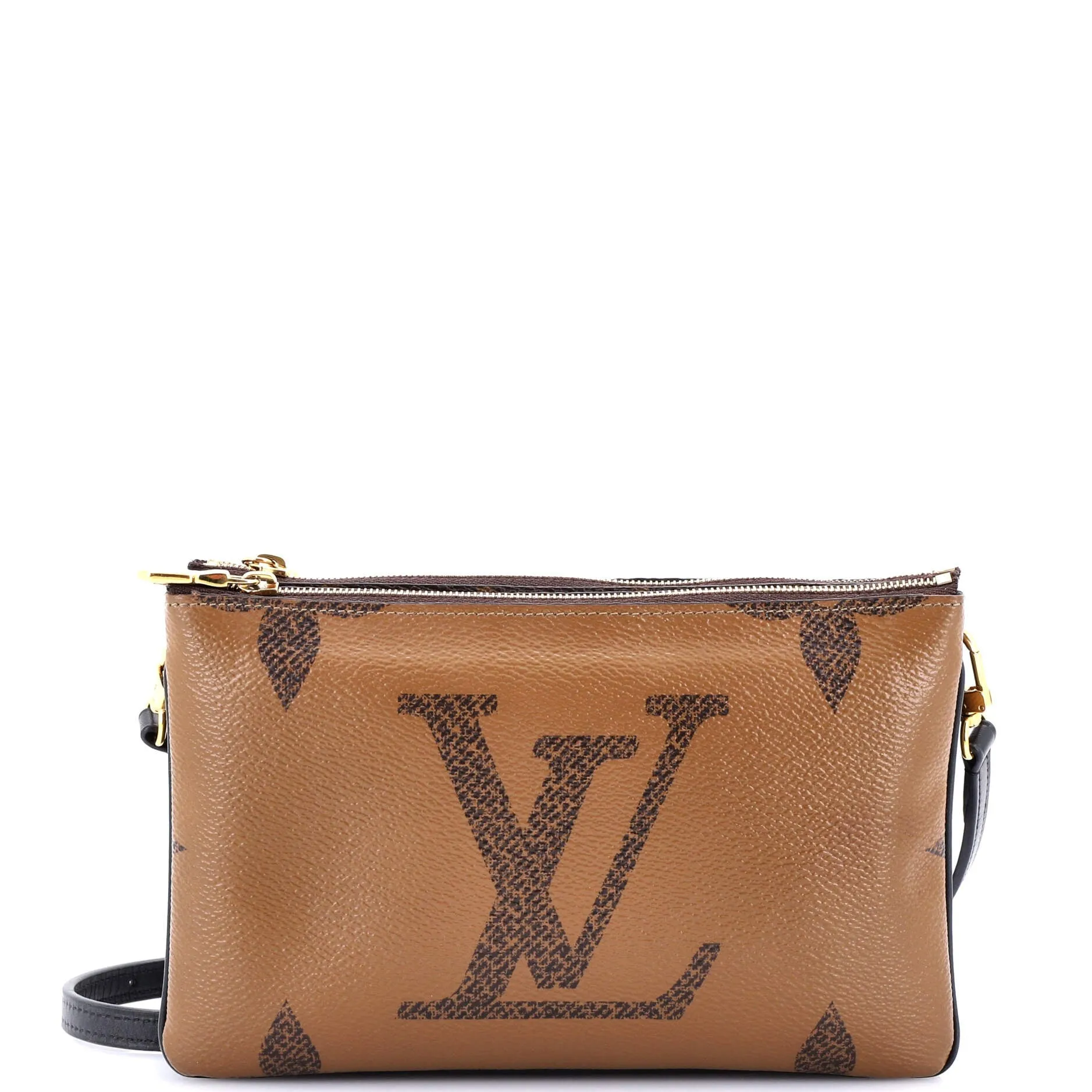 Double Zip Pochette Reverse Monogram Giant