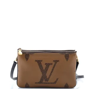 Double Zip Pochette Reverse Monogram Giant