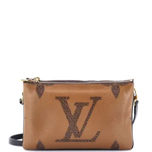 Double Zip Pochette Reverse Monogram Giant