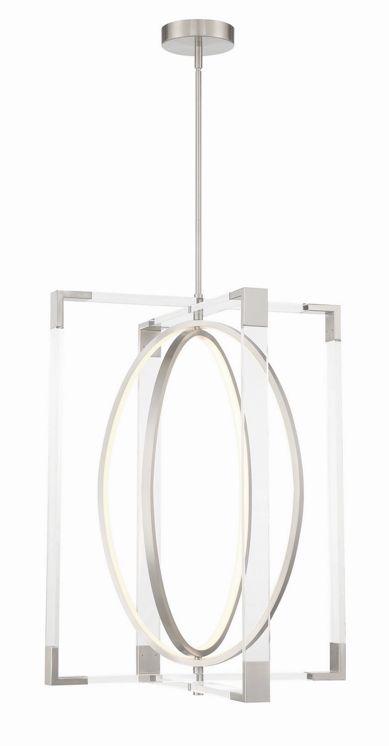 Double Take LED Pendant Brushed Nickel Ceiling Lights Lighting outlet store