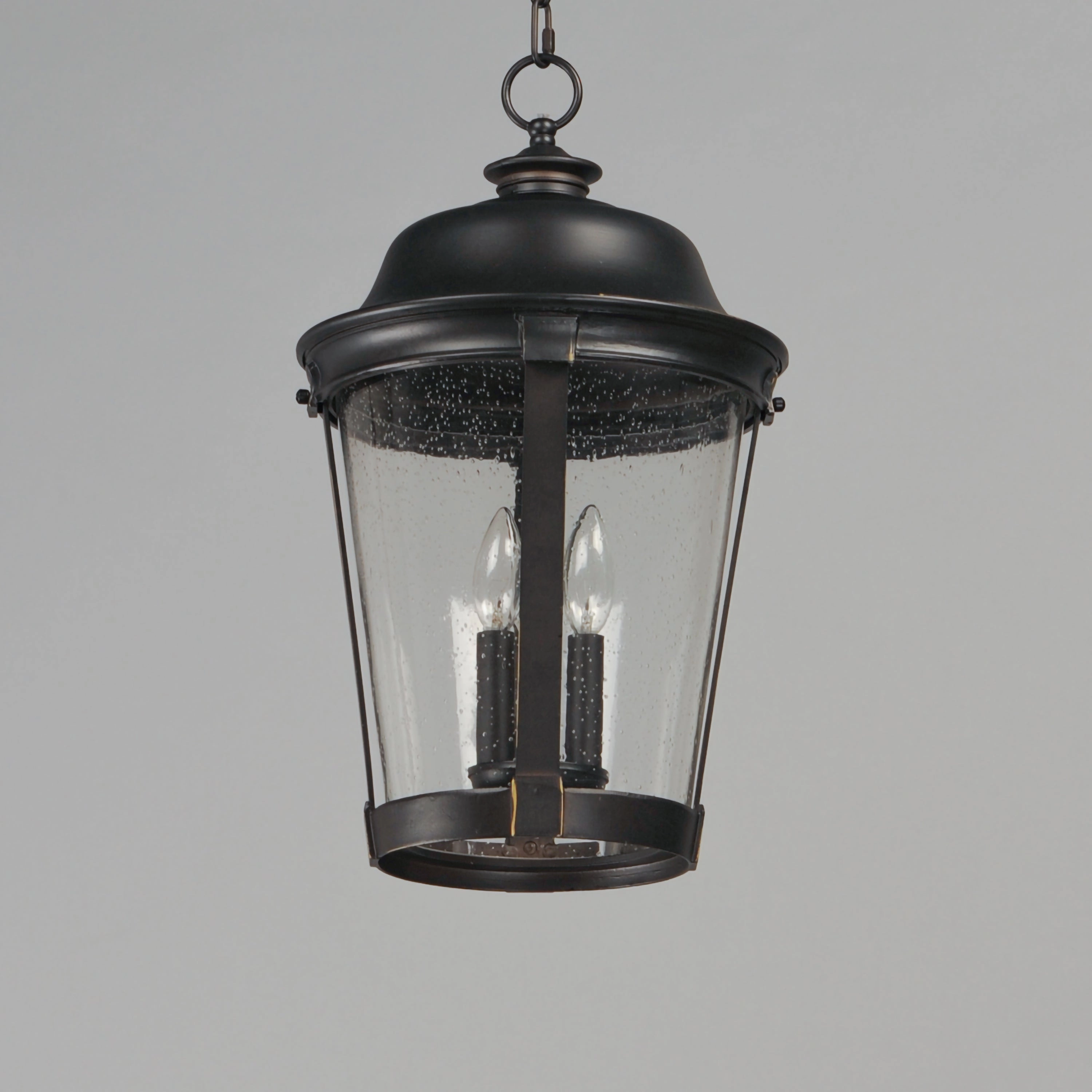 Dover DC Three Light Outdoor Hanging Lantern Bronze Modern Outdoor Hanging Lights