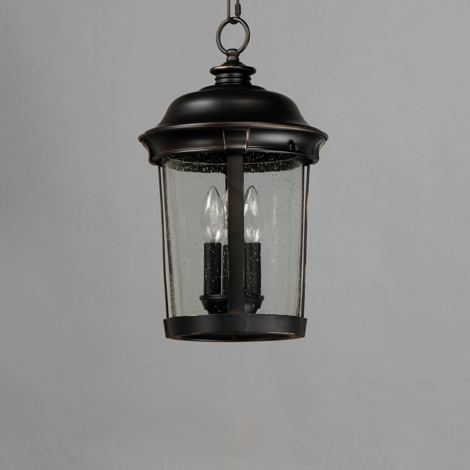 Dover DC Three Light Outdoor Hanging Lantern Bronze Modern Outdoor Hanging Lights