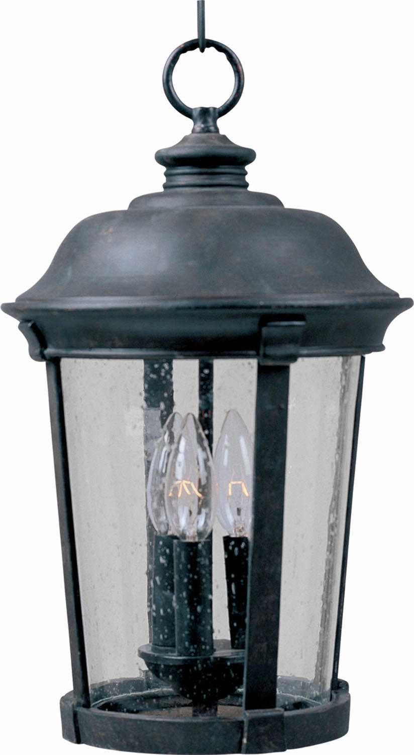 Dover DC Three Light Outdoor Hanging Lantern Bronze Outdoor Hanging Lights Lighting value pack