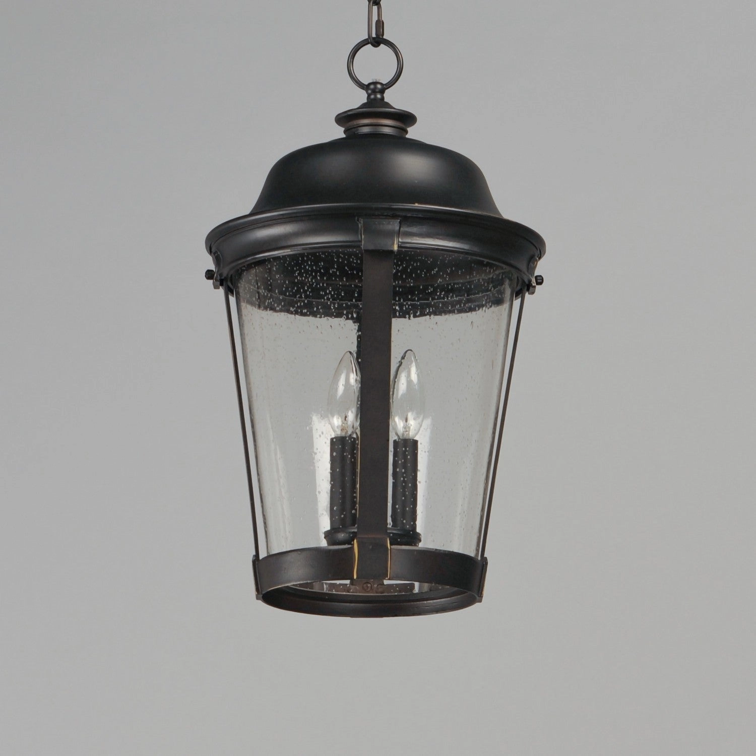 Dover DC Three Light Outdoor Hanging Lantern Bronze Modern Outdoor Hanging Lights