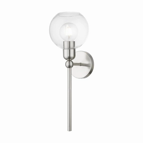 Downtown One Light Wall Sconce Brushed Nickel Elegant Wall Lights clearance