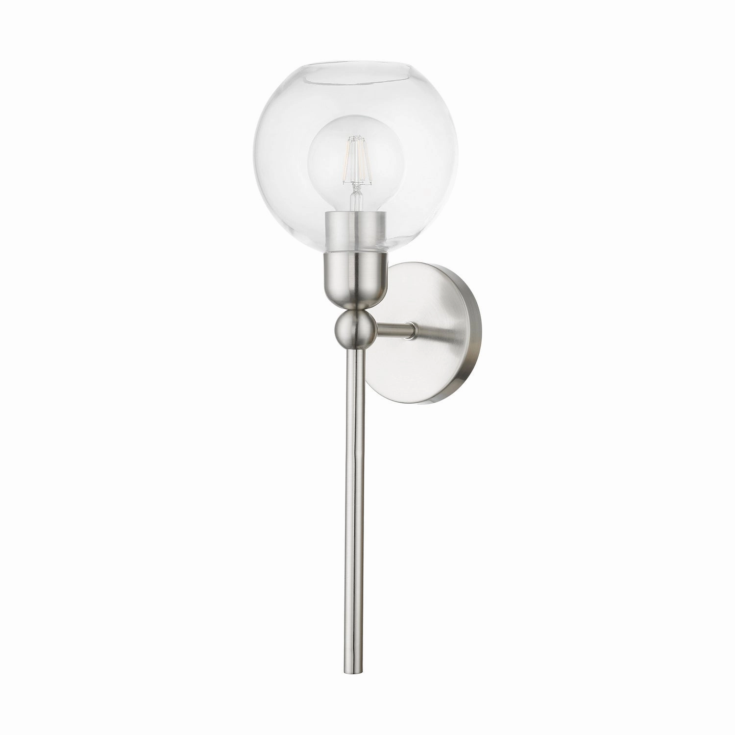 Downtown One Light Wall Sconce Brushed Nickel Designer Wall Lights store deal