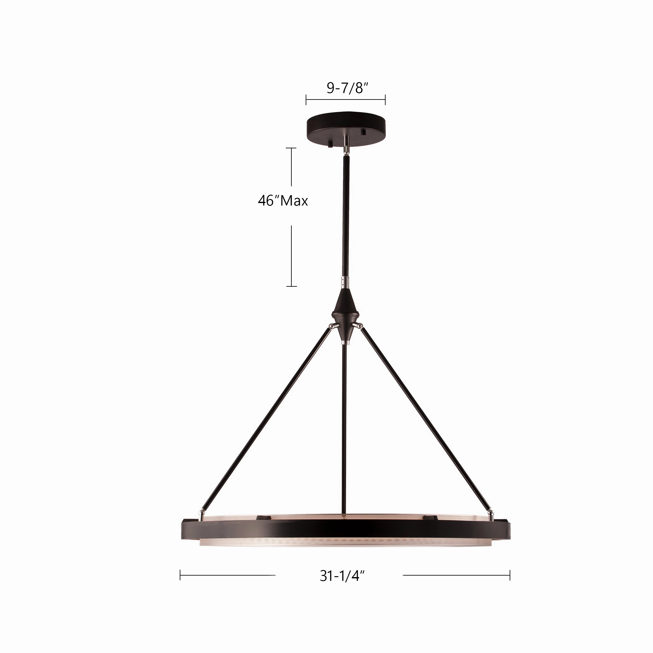 Duo LED Pendant Classic Black/Gold Shimmer Designer Ceiling Lights for less