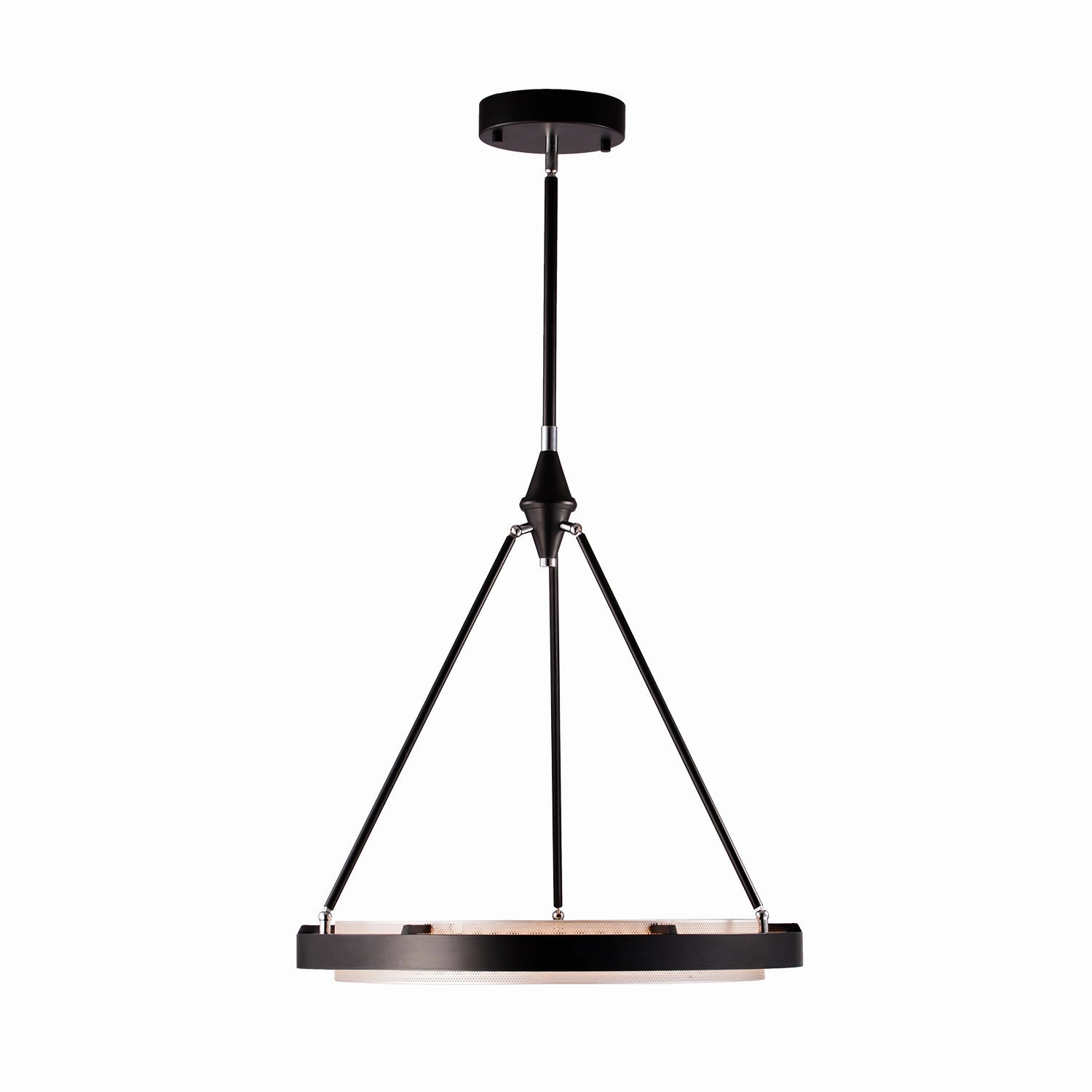 Duo LED Pendant Classic Black/Silver Shimmer Ceiling Lights Lighting outlet store