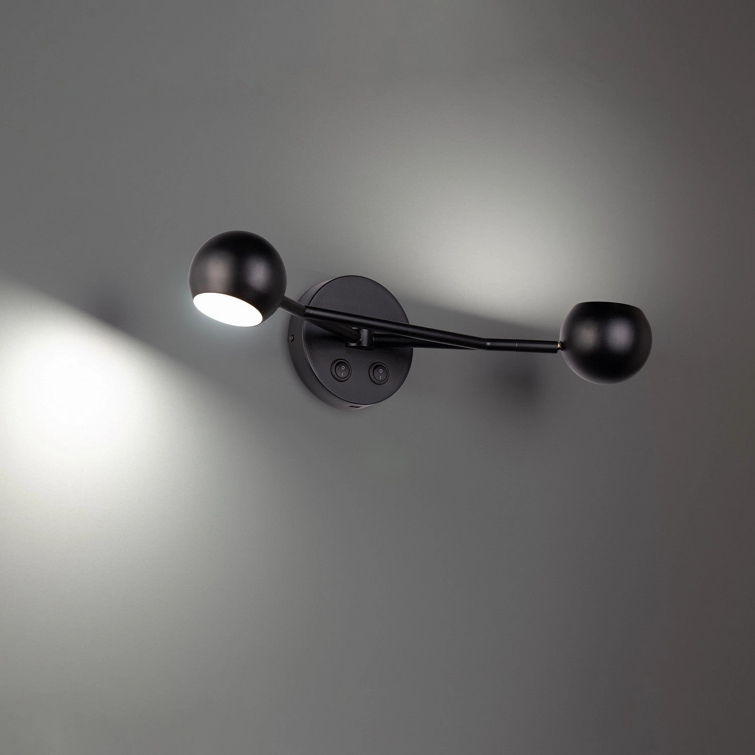 Duplex LED Bed Task Light Black Wall Lights for decor discount