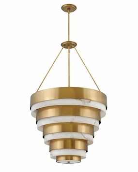 Echelon LED Chandelier in Heritage Brass Modern Ceiling Lights shop