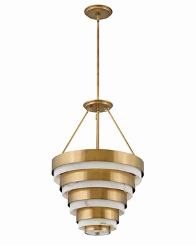 Echelon LED Chandelier in Heritage Brass Modern Ceiling Lights shop