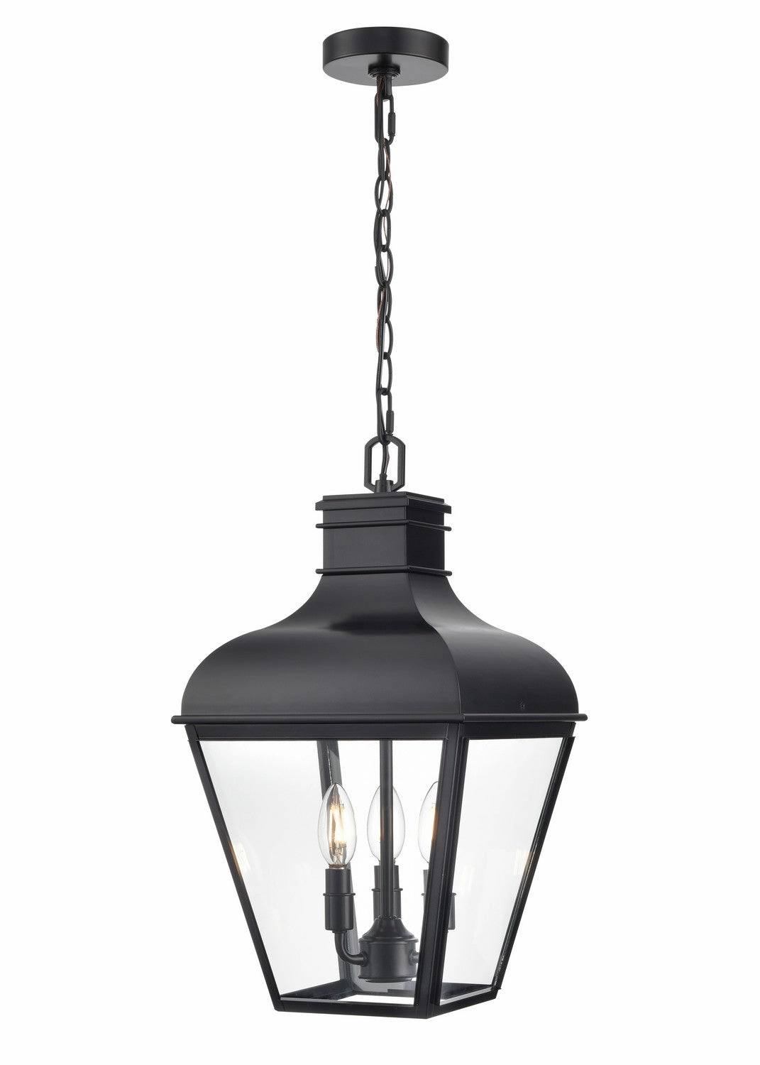 Edenton Three Light Outdoor Hanging Lantern Matte Black Outdoor Hanging Lights Lighting on sale