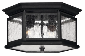 Edgewater LED Flush Mount Black Outdoor Ceiling Mount Lighting hot sale
