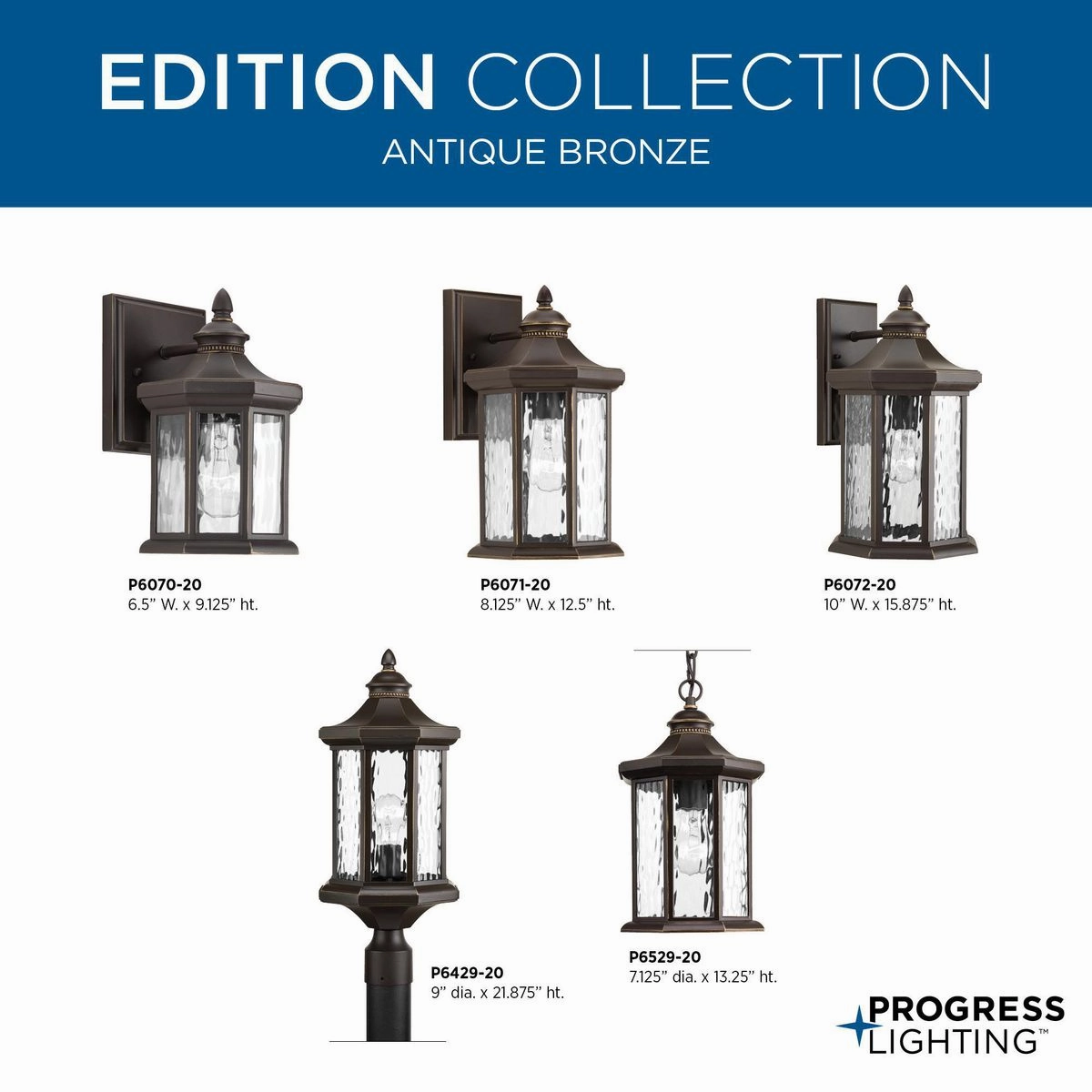 Edition One Light Hanging Lantern Antique Bronze Garden Hanging Lights promo